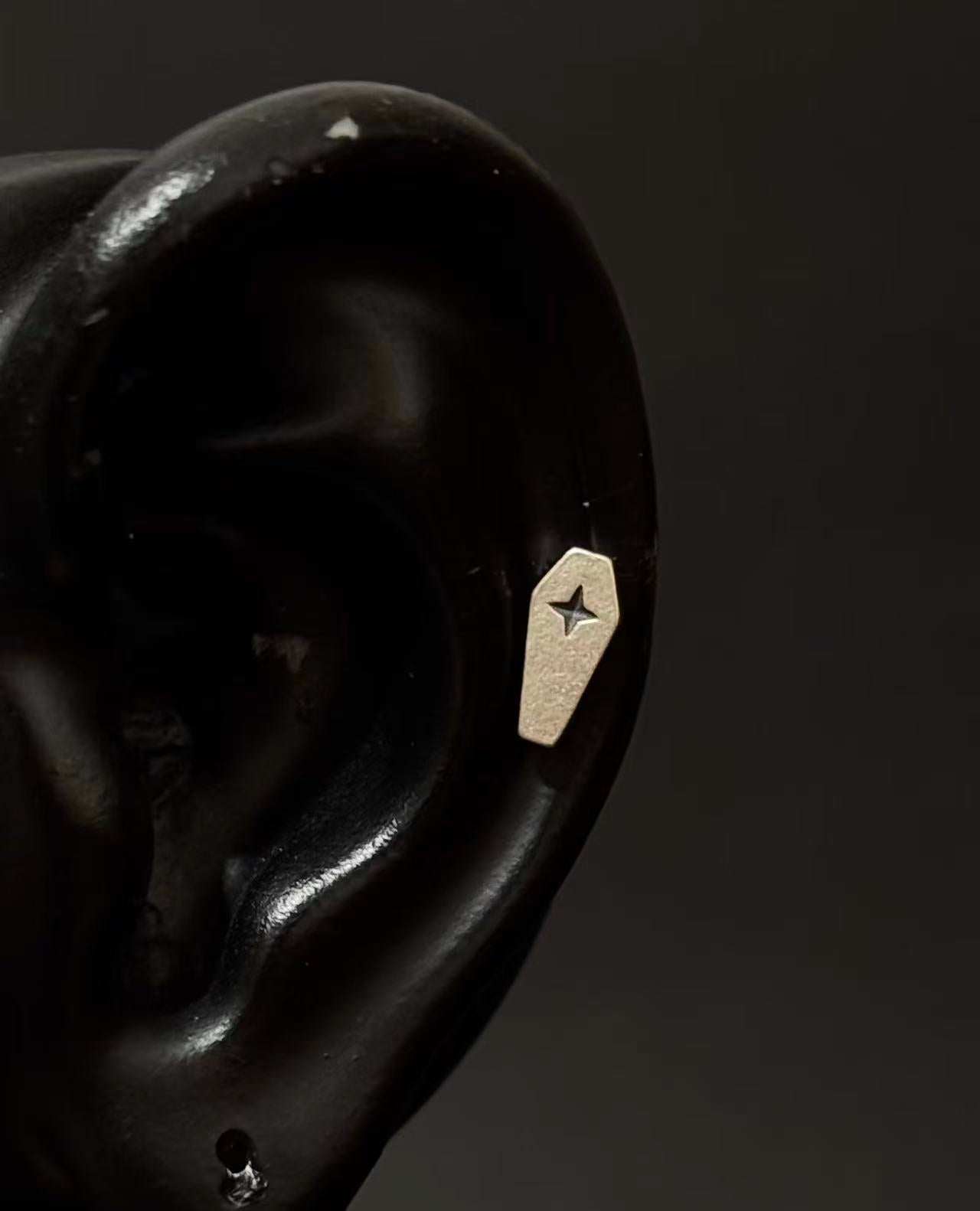 「Cercueil」棺木|925银耳钉