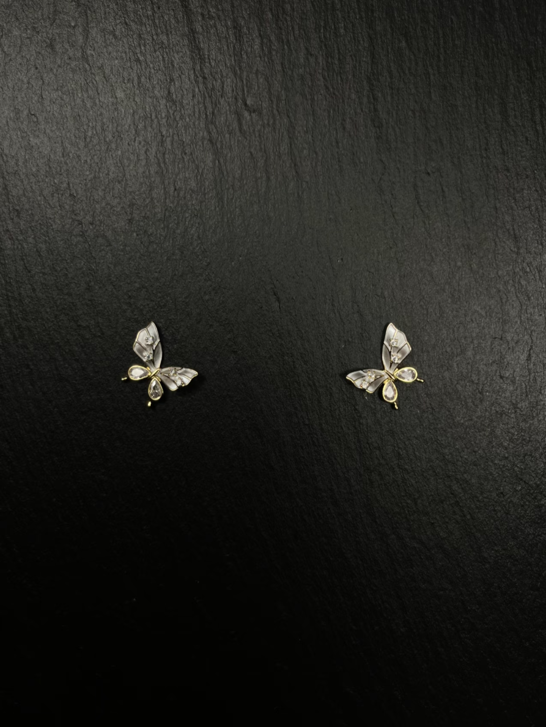 Transparent Butterfly Stud Earrings