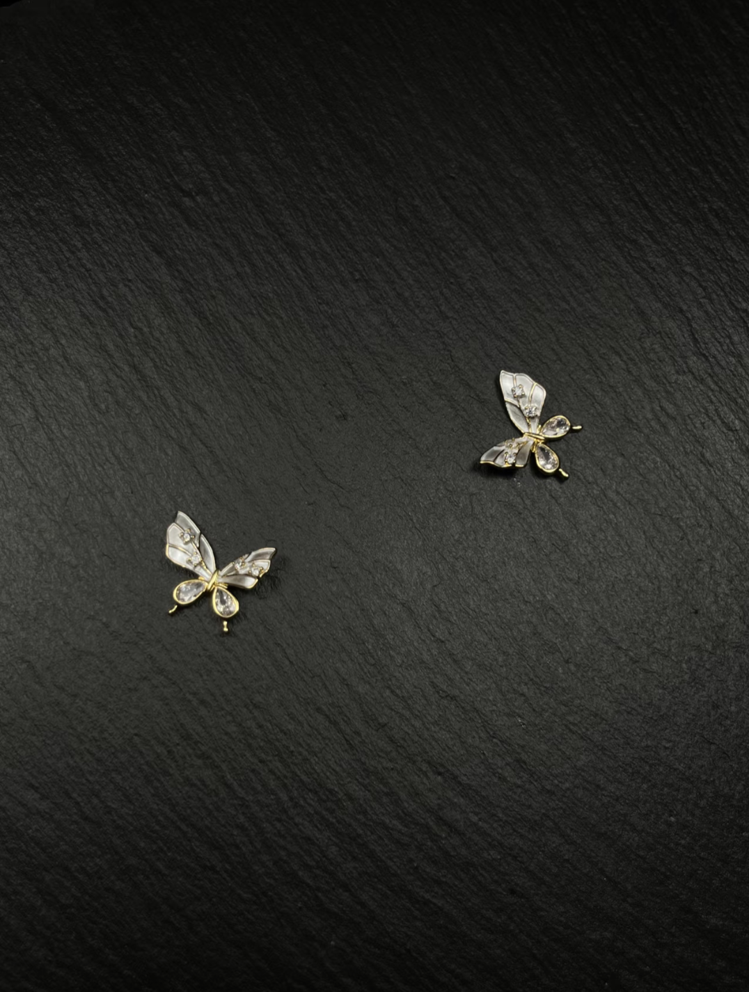 Transparent Butterfly Stud Earrings