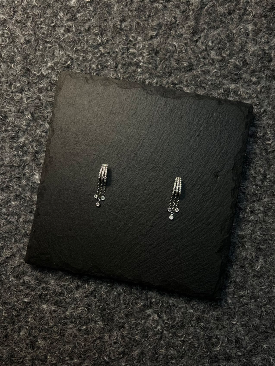 Diamond - Chain Tassel Ear Cuffs