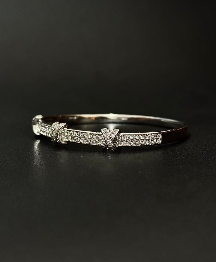 "Diamant complet" Full Diamond Crossover | Bracelet