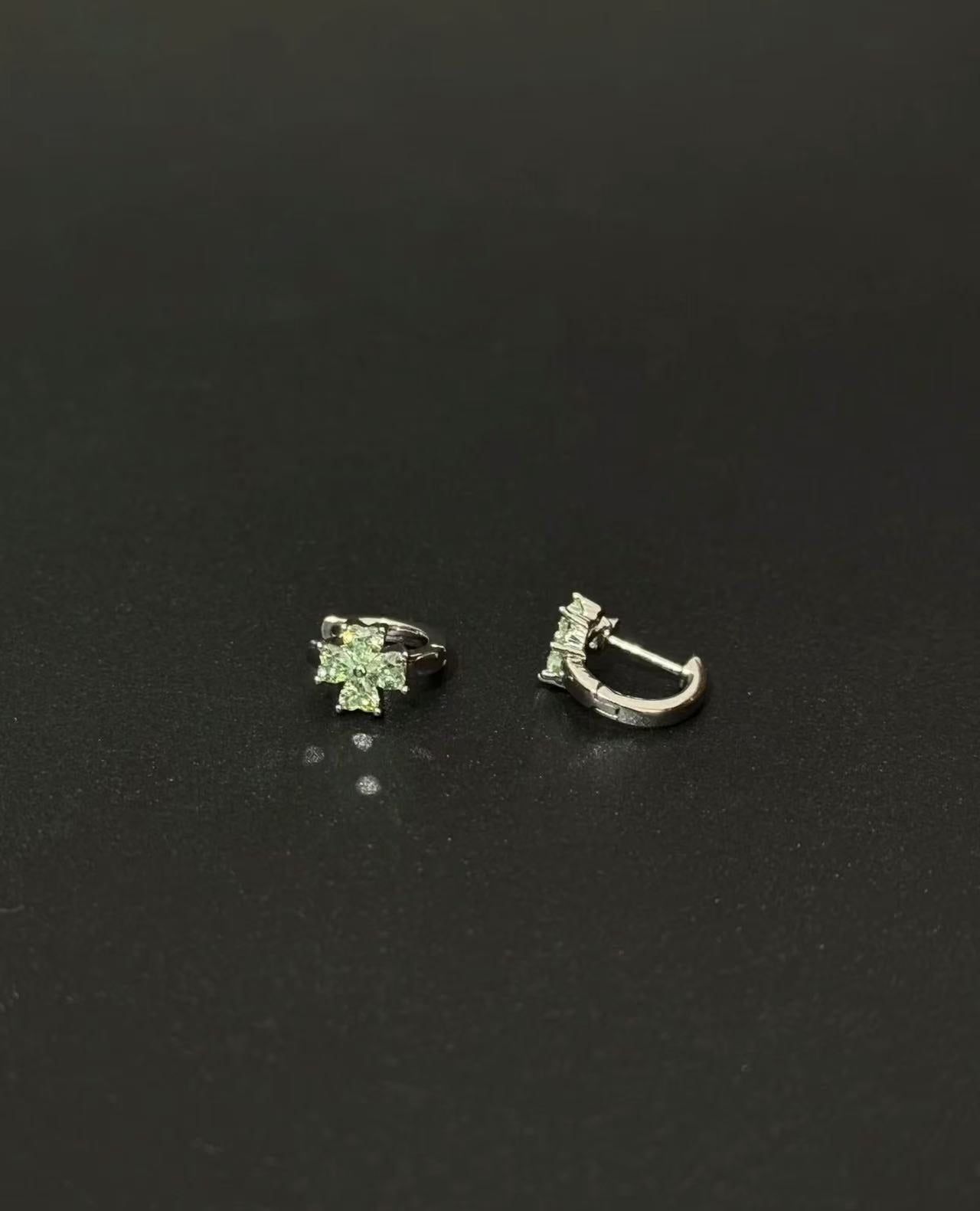「Inlaid clover」四叶草｜耳饰