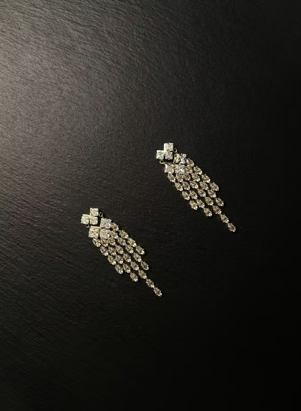 AvoStudio 中古耳饰Sunset 菱光流苏Vintage