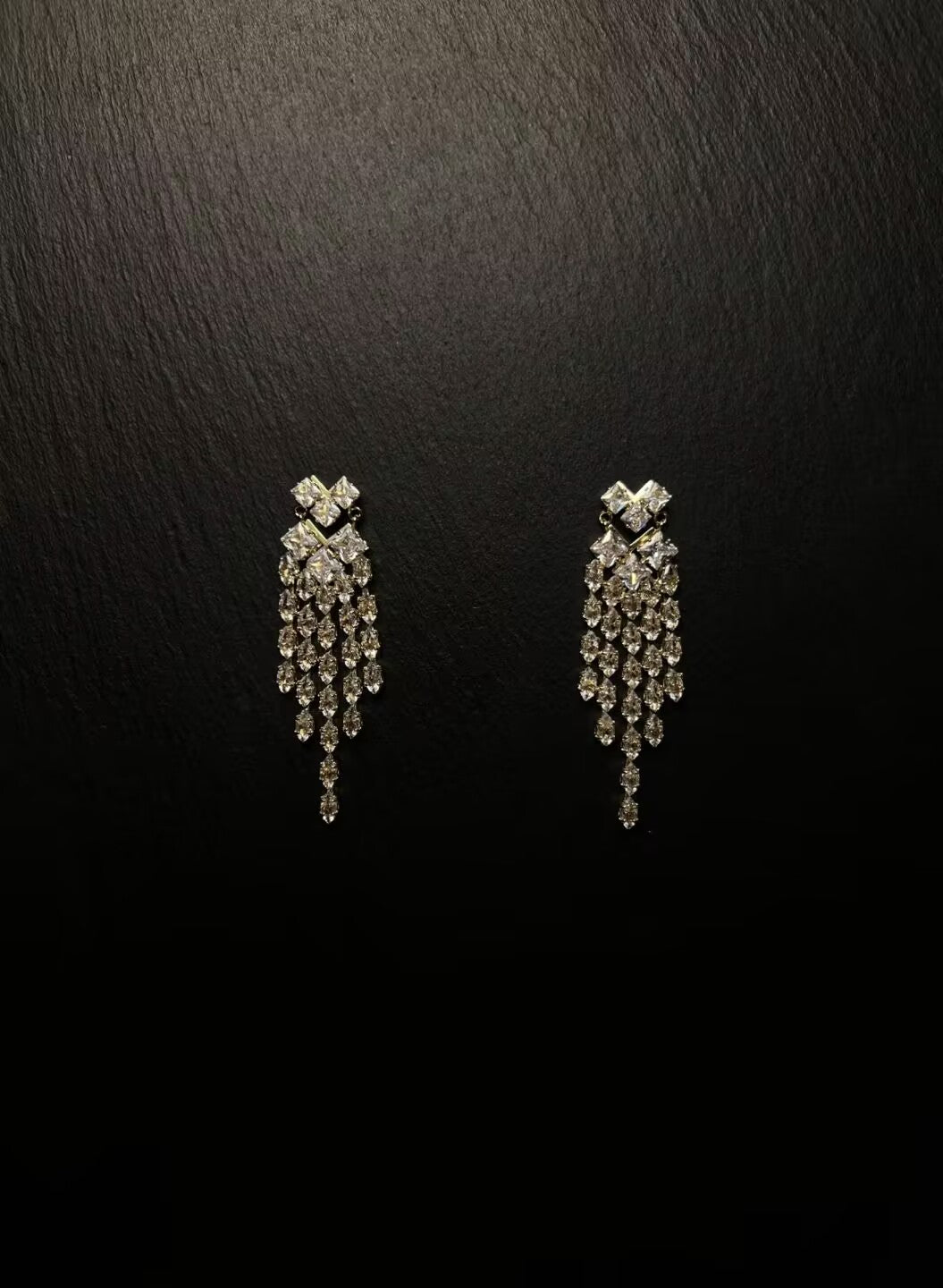 AvoStudio 中古耳饰Sunset 菱光流苏Vintage