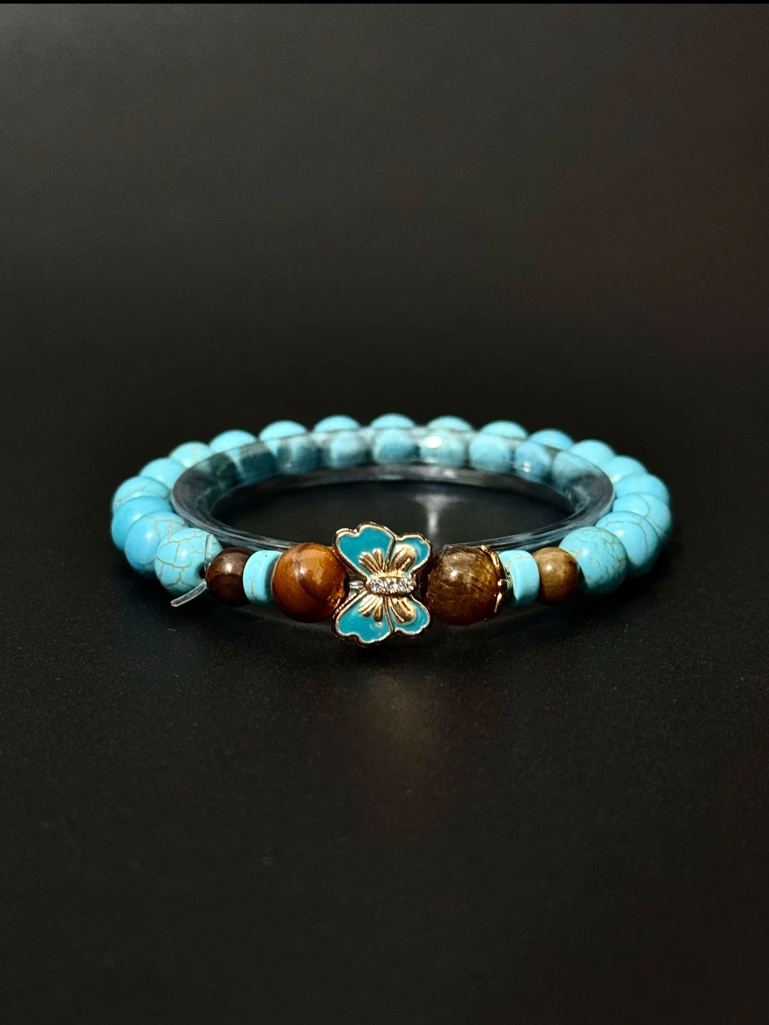 New Vintage 手链「Green stone」