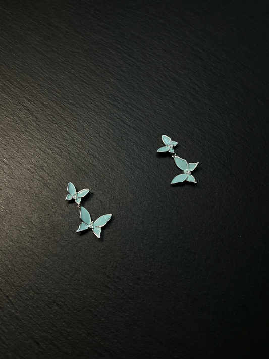 AvoStudio 中古耳饰 Butterfly 蝶梦蓝屿 Vintage