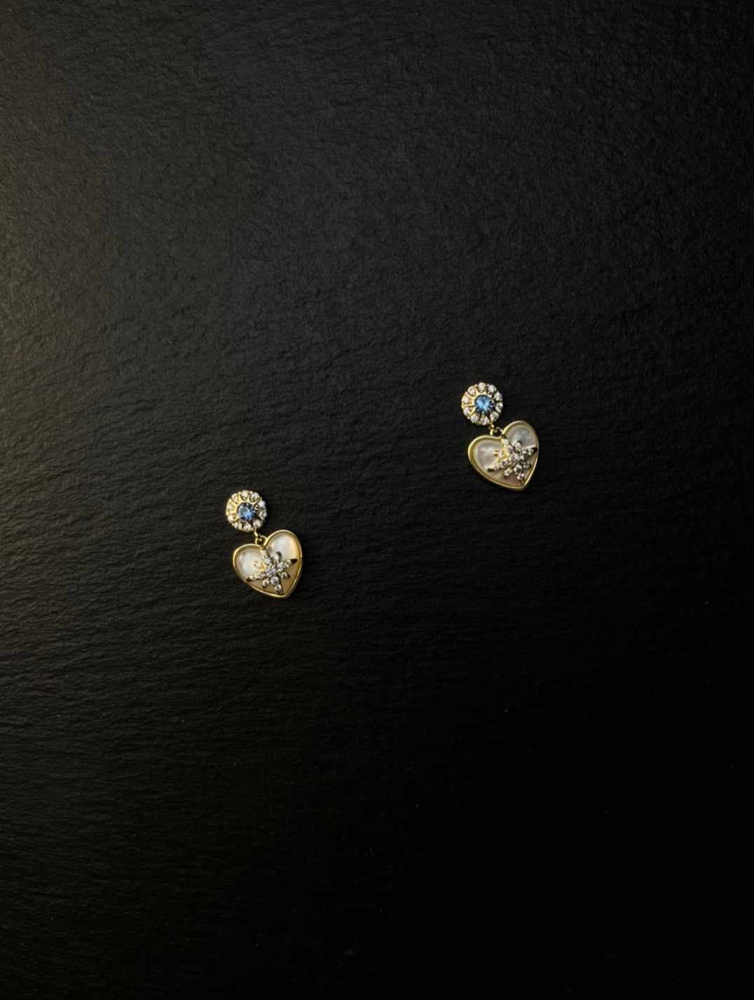 AvoStudio银针耳饰Rhapsody蓝星芒心复古女生耳饰