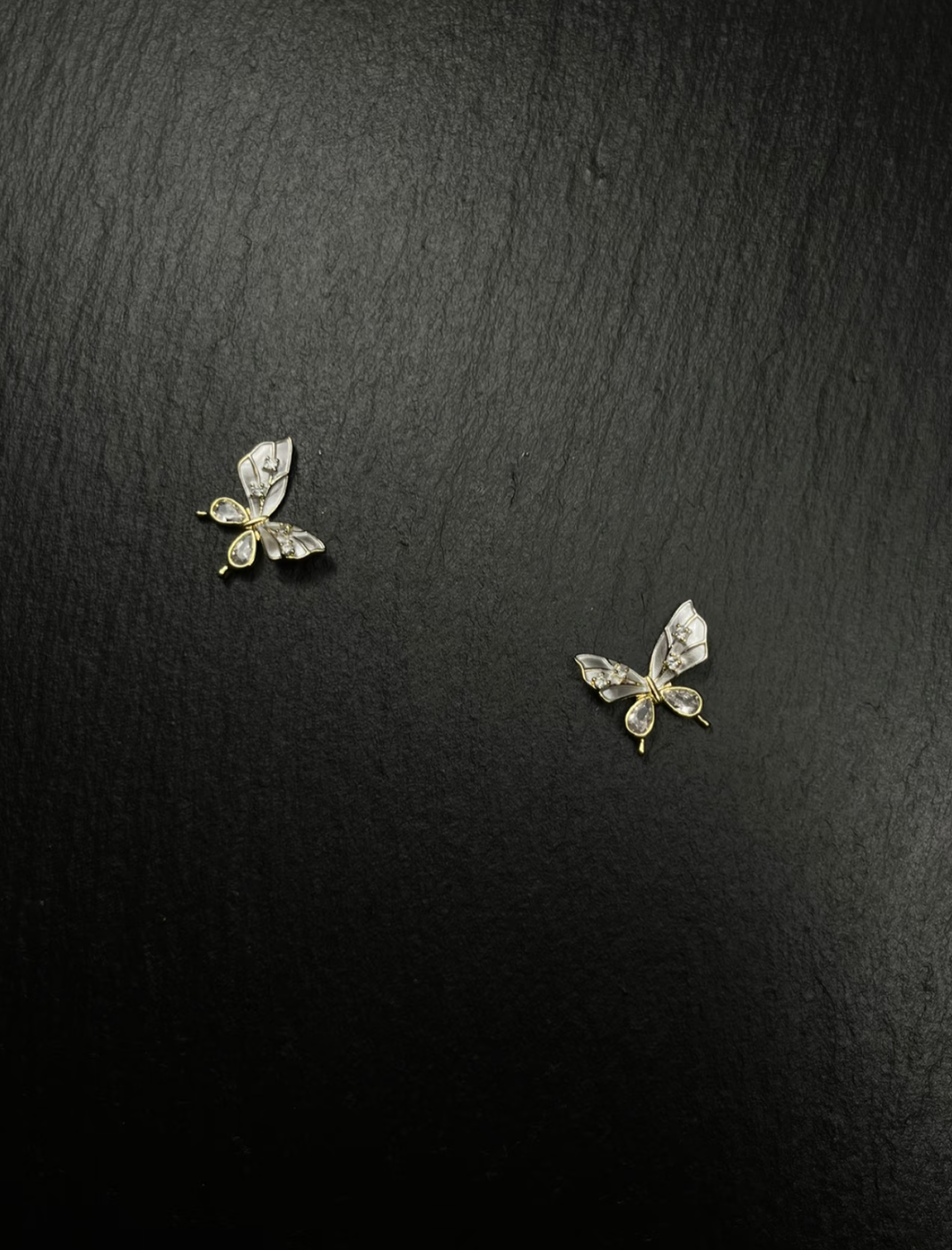 Transparent Butterfly Stud Earrings
