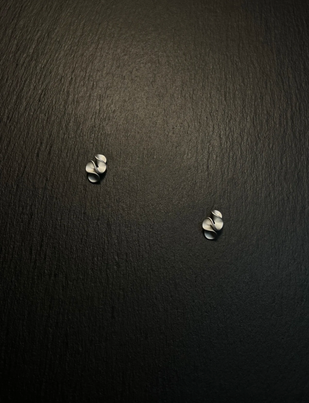 Silver Spiral Ear Clips