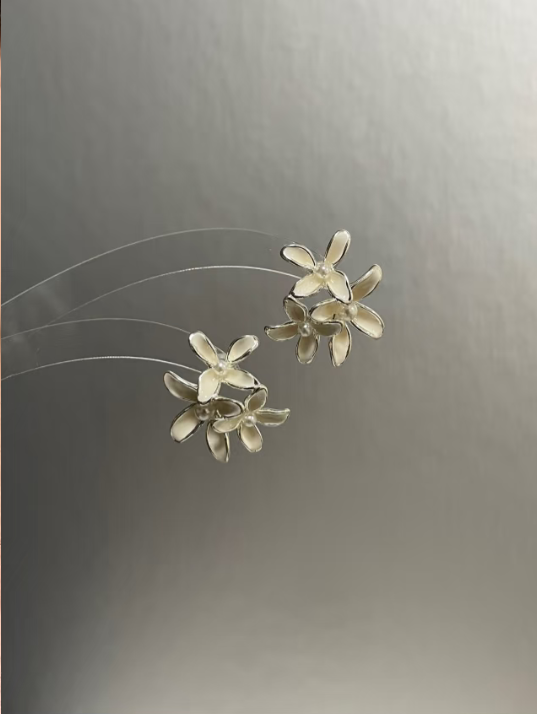 Flower - cluster Stud Earrings